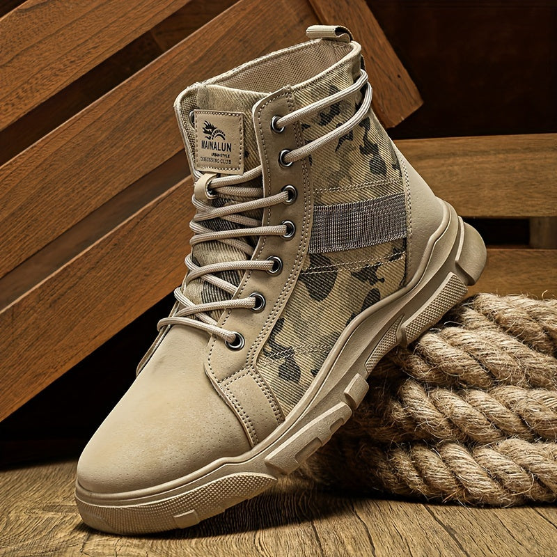 Alpha Men's All-Terrain Military-Grade Camo Combat Boots