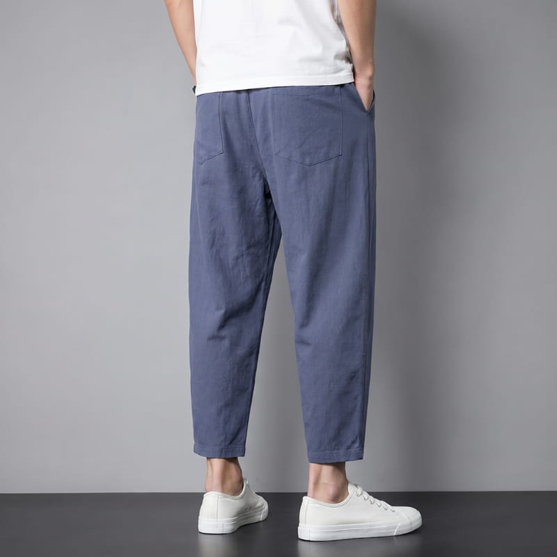 Walter Urban Cropped Cotton Tapered Pants – Lightweight Relaxed Everyday Wear