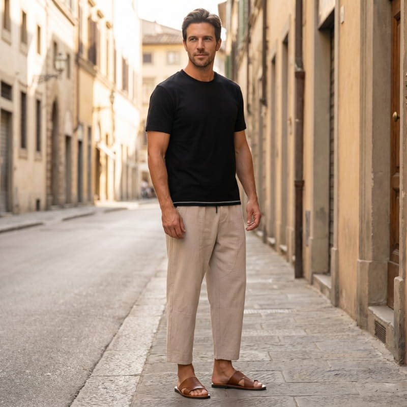 Walter Urban Cropped Cotton Tapered Pants – Lightweight Relaxed Everyday Wear