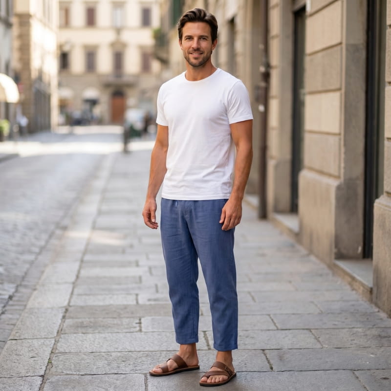 Walter Urban Cropped Cotton Tapered Pants – Lightweight Relaxed Everyday Wear