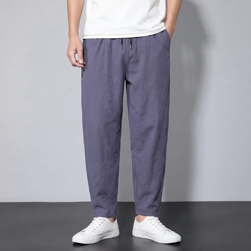 Walter Urban Cropped Cotton Tapered Pants – Lightweight Relaxed Everyday Wear