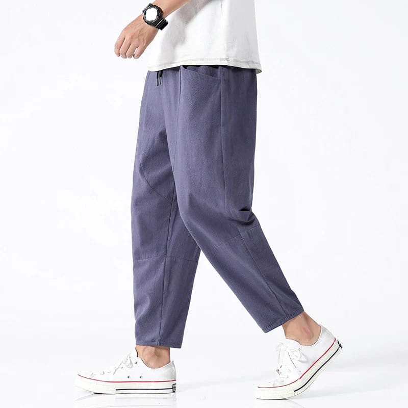 Walter Urban Cropped Cotton Tapered Pants – Lightweight Relaxed Everyday Wear