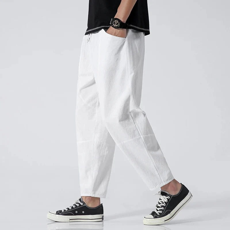 Walter Urban Cropped Cotton Tapered Pants – Lightweight Relaxed Everyday Wear