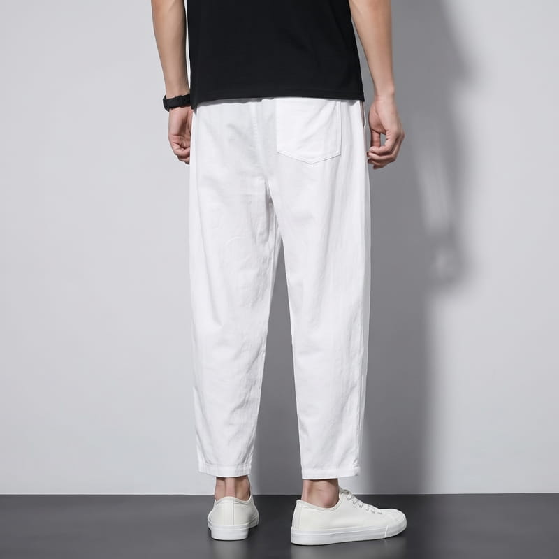 Walter Urban Cropped Cotton Tapered Pants – Lightweight Relaxed Everyday Wear