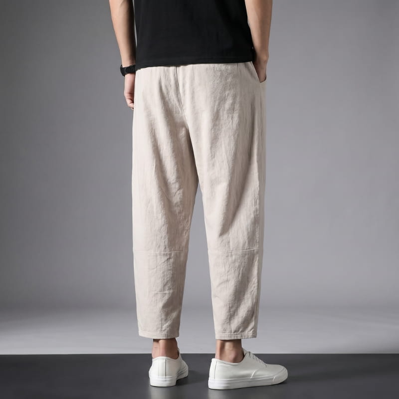 Walter Urban Cropped Cotton Tapered Pants – Lightweight Relaxed Everyday Wear