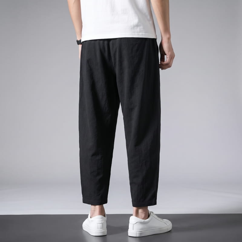 Walter Urban Cropped Cotton Tapered Pants – Lightweight Relaxed Everyday Wear