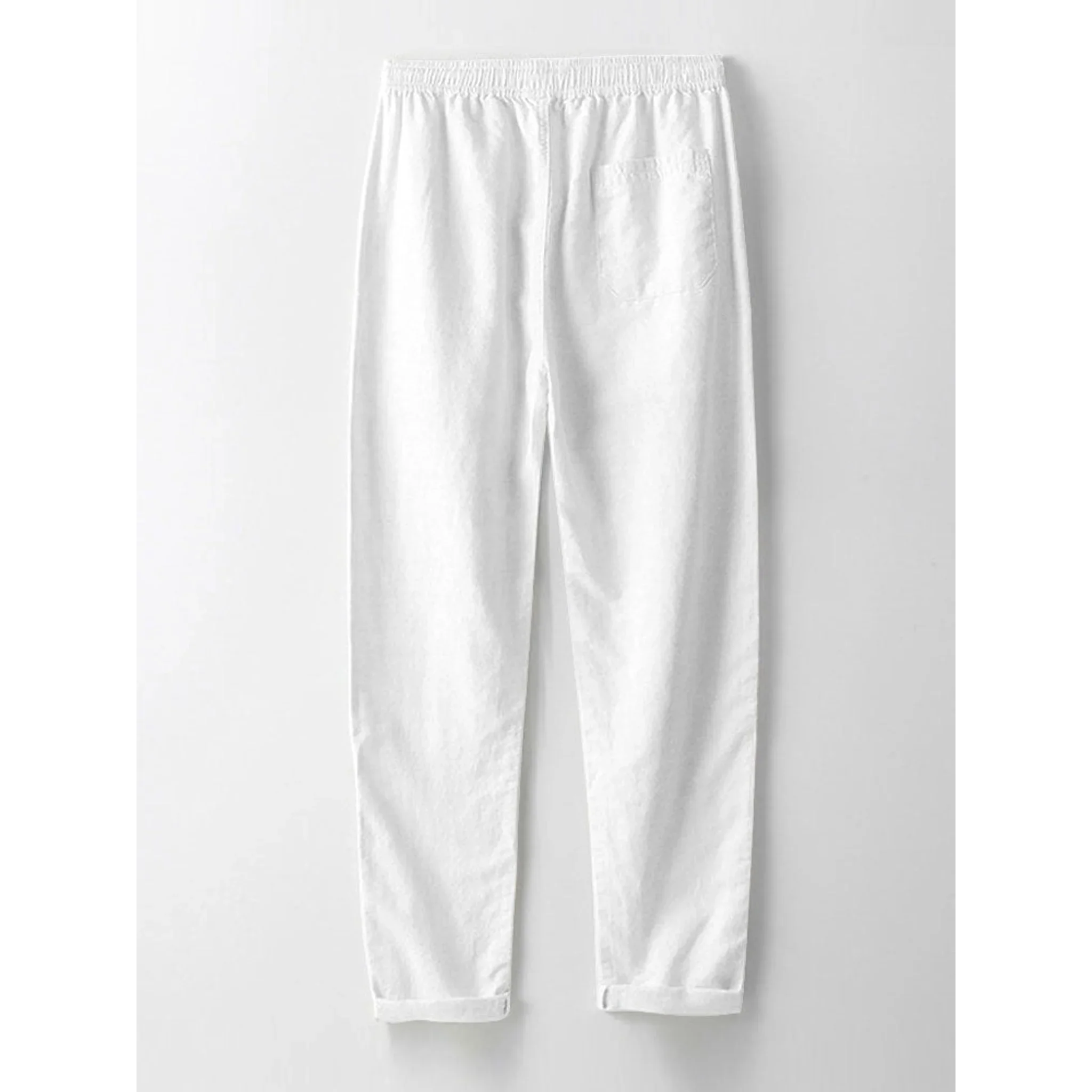 Jacob Striped Mesh Cuban Set – Open-Weave Linen-Blend Straight-Leg Outfit