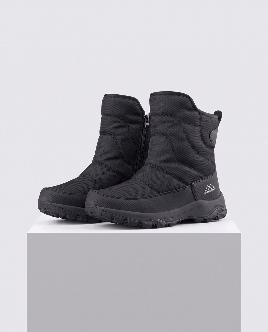 Mid-Calf Snow Boots – Fleece-Lined, Zip-Up & Lug Sole | Magnus