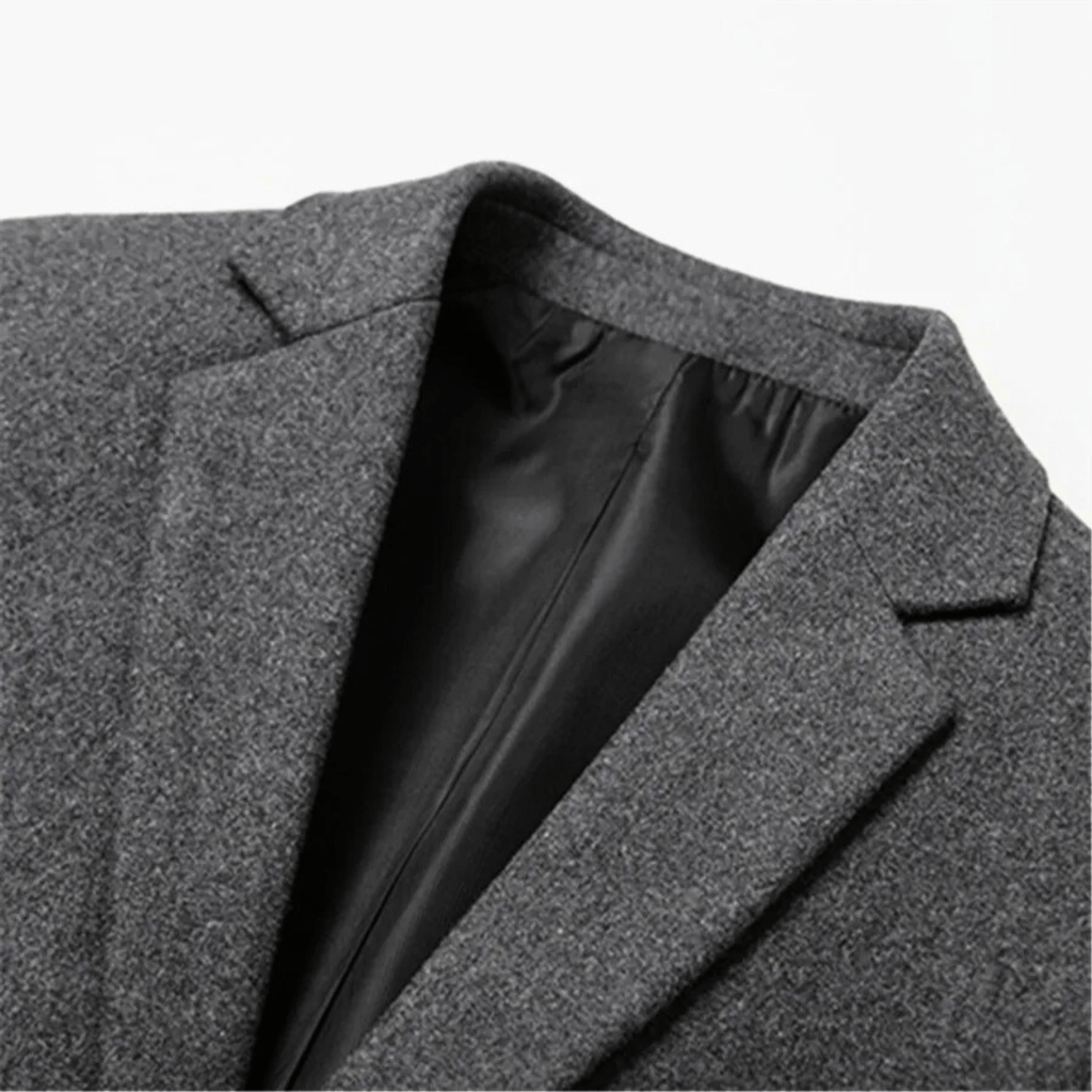 Duran Men's Tailored Wool Blazer – Sport Jacket with Sleek Lining & Front Pockets