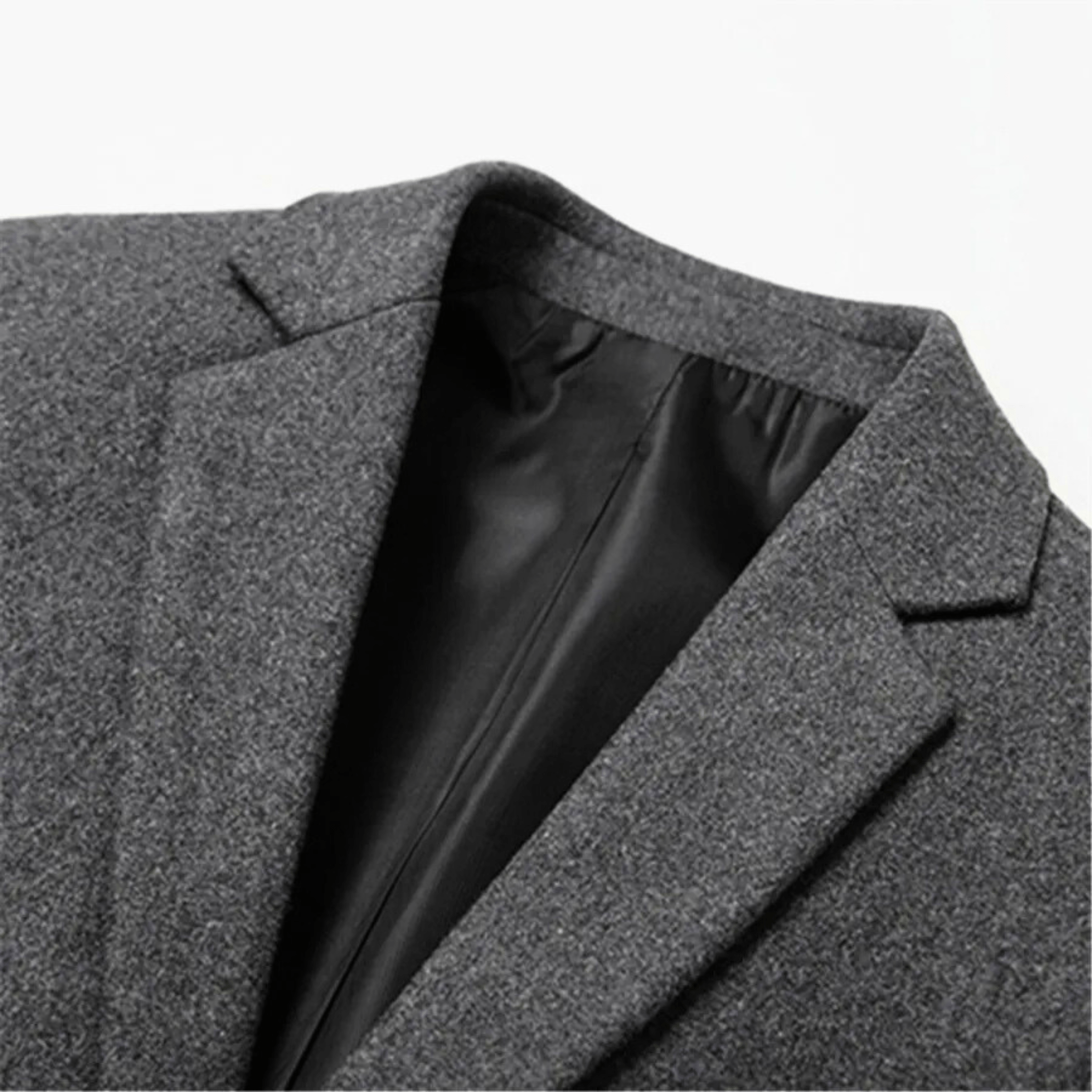 Duran Men's Tailored Wool Blazer – Sport Jacket with Sleek Lining & Front Pockets