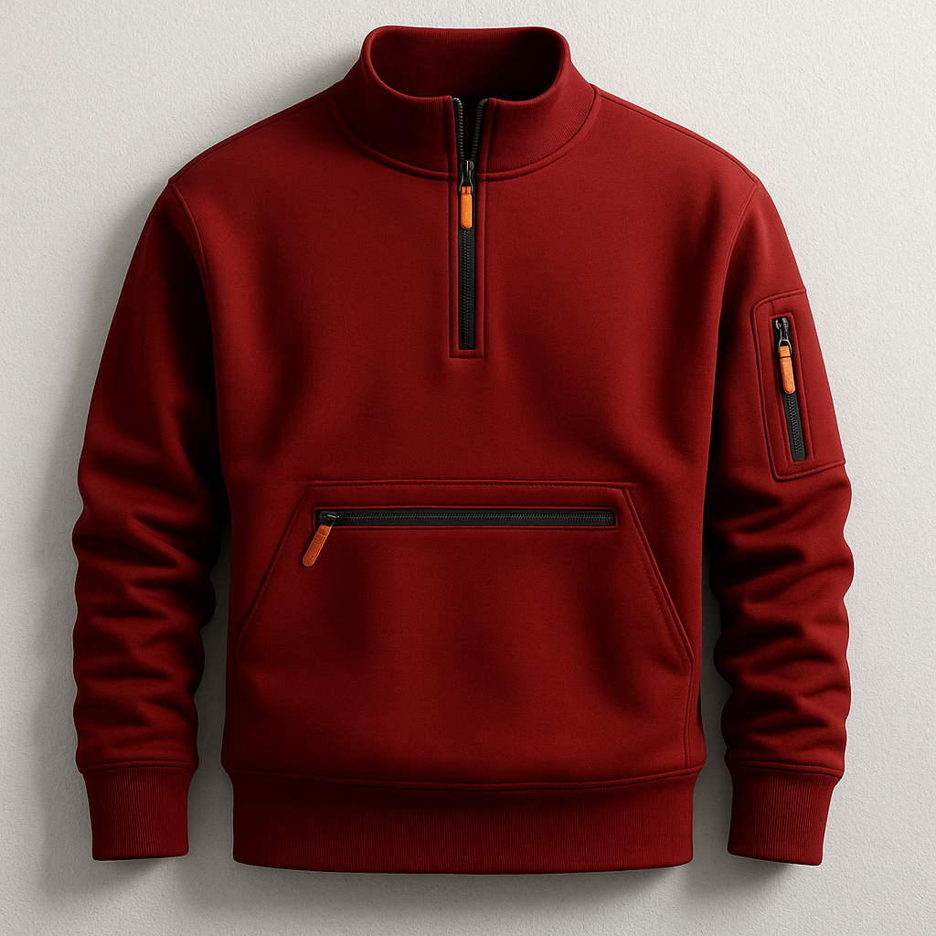 Daniel Men's Performance Knit Fleece Pullover with Utility Pocket
