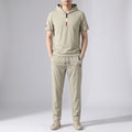 Santino FlexFit Hooded Lycra Quarter-Zip Tracksuit Set – Modern Sport Comfort