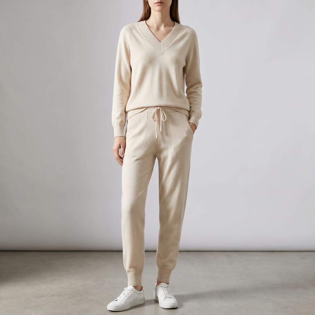 Elowen Soft-Touch Two-Piece Lounge Set – Everyday Comfort Casual Wear