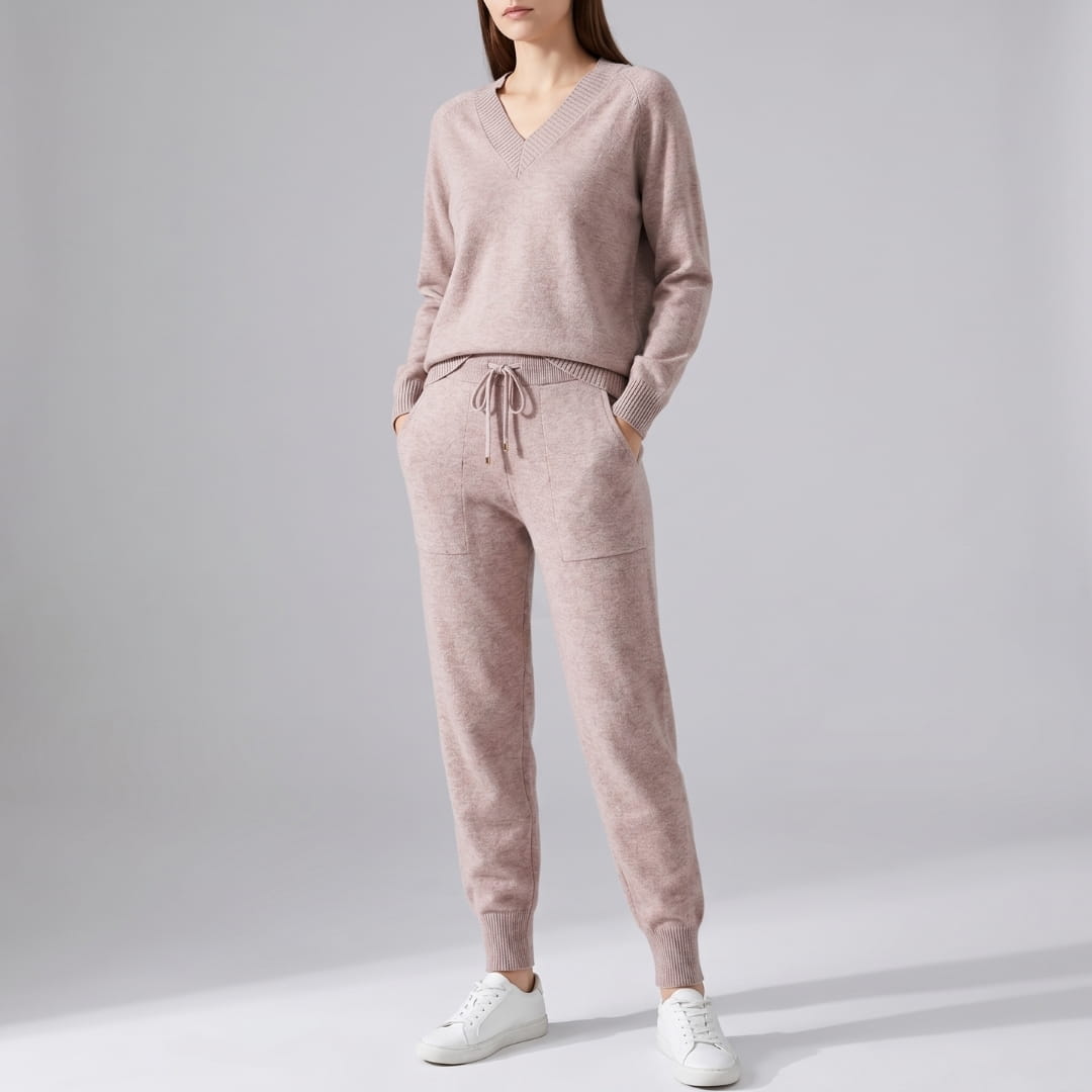 Elowen Soft-Touch Two-Piece Lounge Set – Everyday Comfort Casual Wear
