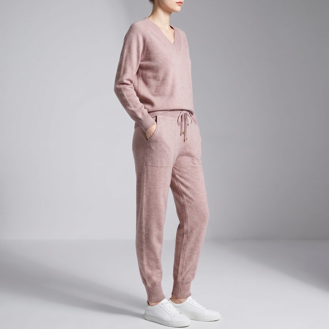 Elowen Soft-Touch Two-Piece Lounge Set – Everyday Comfort Casual Wear