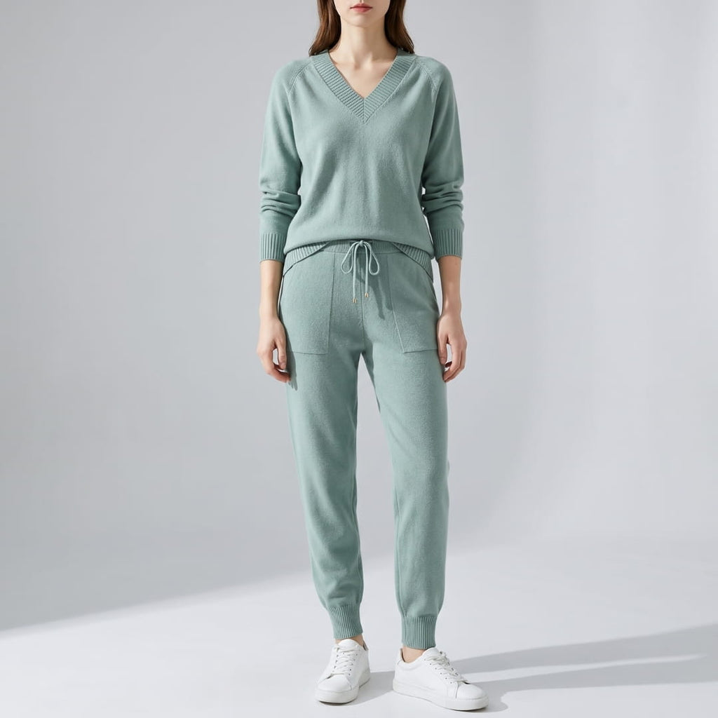 Elowen Soft-Touch Two-Piece Lounge Set – Everyday Comfort Casual Wear