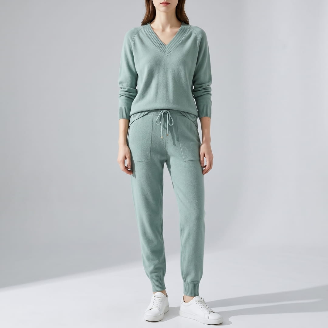 Elowen Soft-Touch Two-Piece Lounge Set – Everyday Comfort Casual Wear
