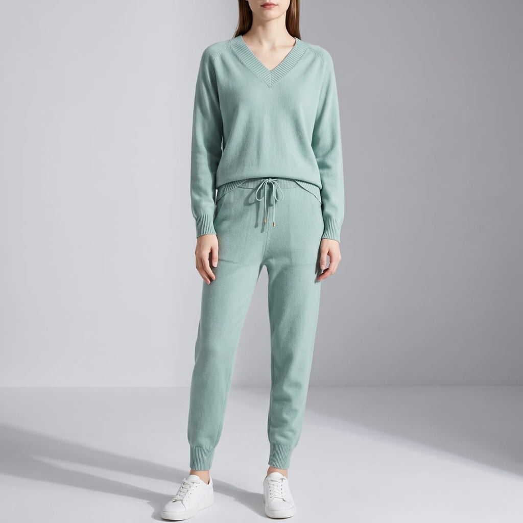 Elowen Soft-Touch Two-Piece Lounge Set – Everyday Comfort Casual Wear