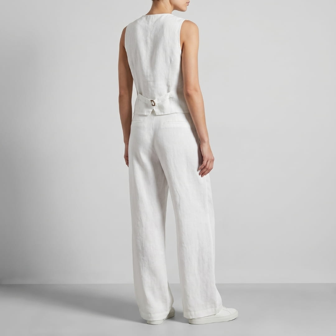 Aurelia Soft Cotton Blend Two-Piece Set – Modern Comfort Ensemble