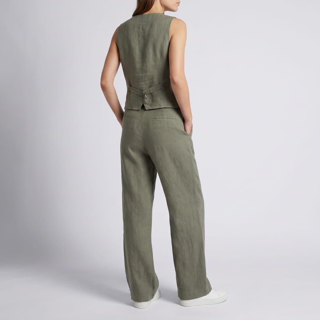 Aurelia Soft Cotton Blend Two-Piece Set – Modern Comfort Ensemble