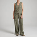 Aurelia Soft Cotton Blend Two-Piece Set – Modern Comfort Ensemble