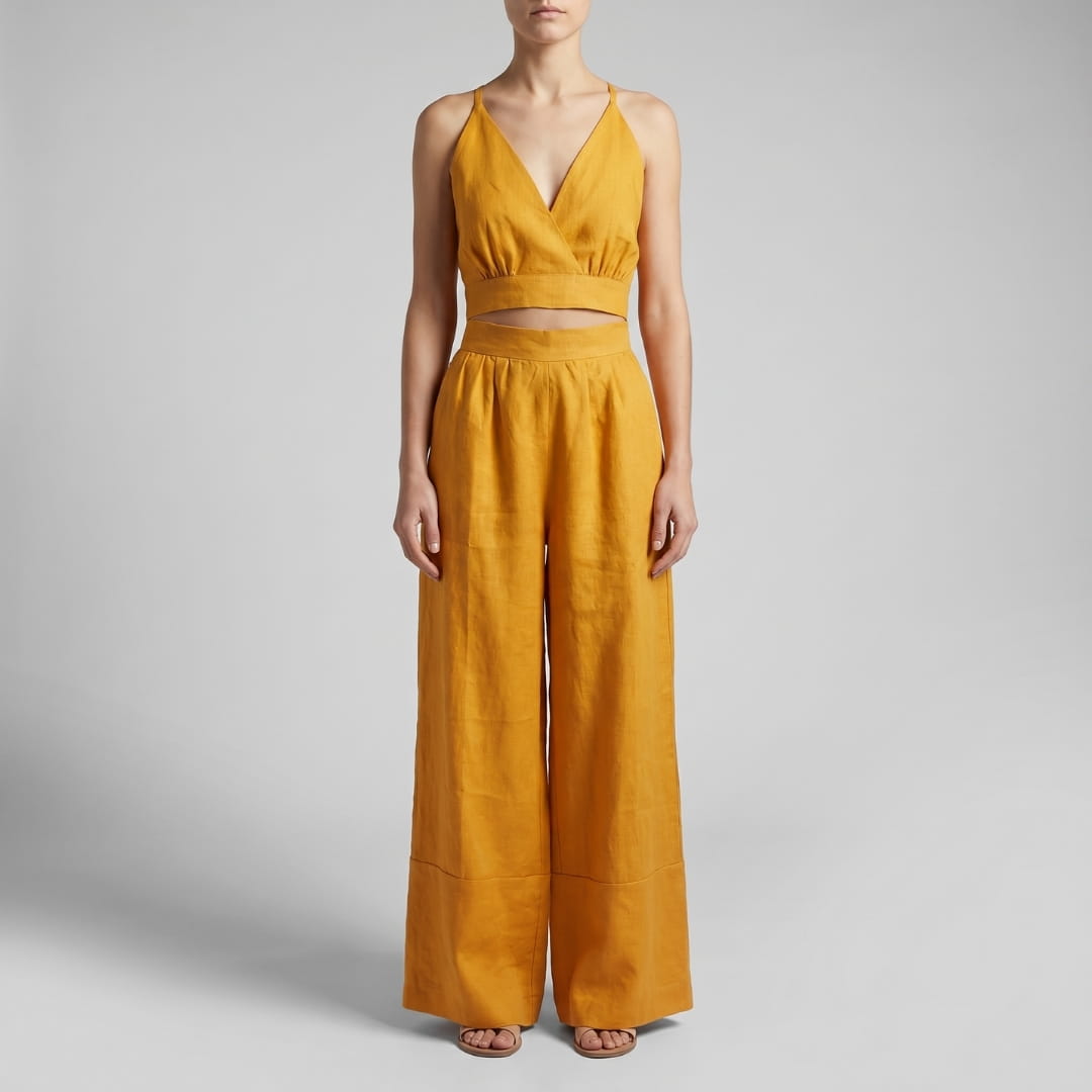 Odette Cotton Two-Piece Set – Lightweight Casual Summer Ensemble