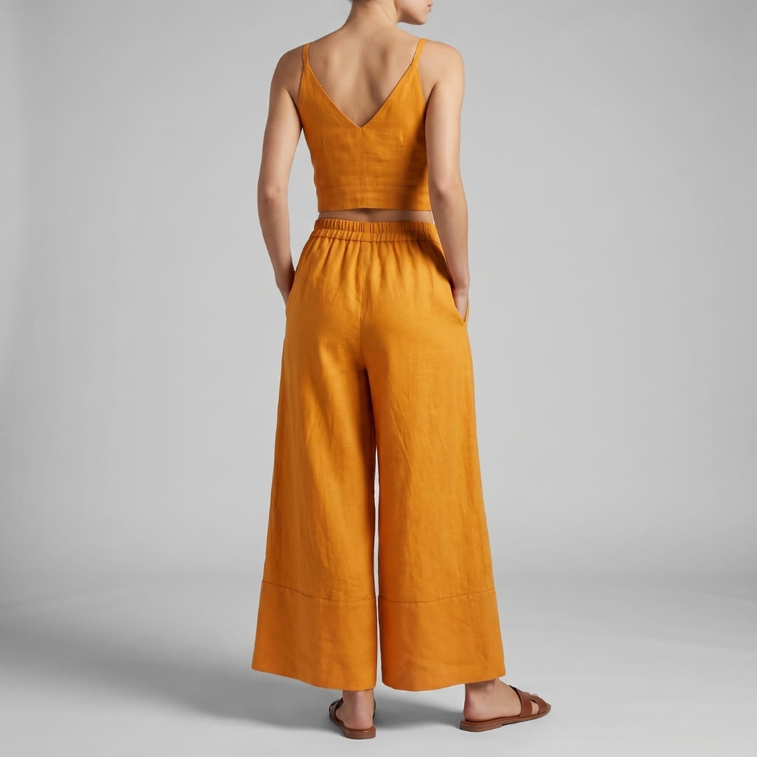 Odette Cotton Two-Piece Set – Lightweight Casual Summer Ensemble