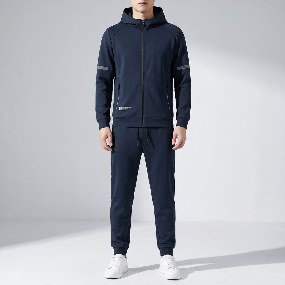Kairo Hooded HyperFlex Lycra Sculpted Tracksuit Set – Slim Performance Fit