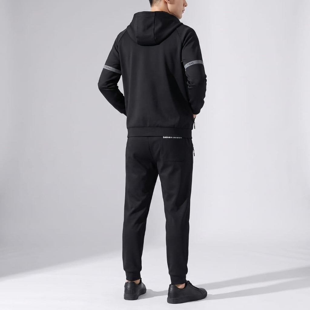 Kairo Hooded HyperFlex Lycra Sculpted Tracksuit Set – Slim Performance Fit