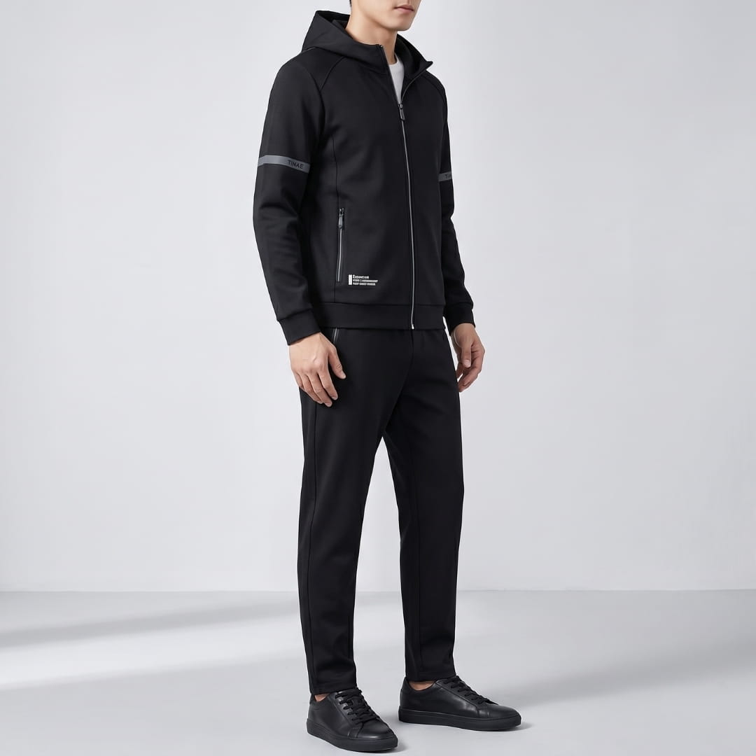 Kairo Hooded HyperFlex Lycra Sculpted Tracksuit Set – Slim Performance Fit