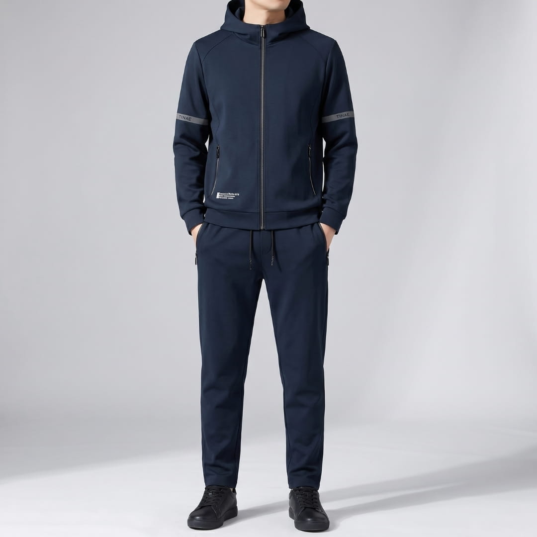 Kairo Hooded HyperFlex Lycra Sculpted Tracksuit Set – Slim Performance Fit