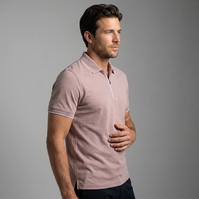 Marco Cotton Blend Golf Shirt – Stretch Performance Tailored Comfort Polo