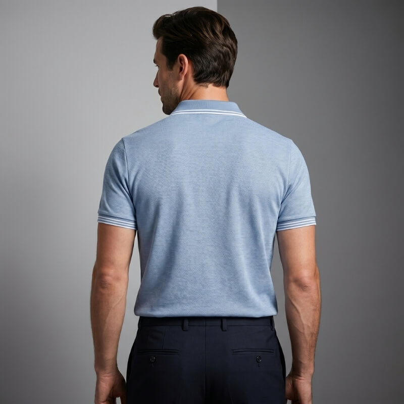 Marco Cotton Blend Golf Shirt – Stretch Performance Tailored Comfort Polo