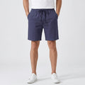 Bryce Linen Drawstring Shorts – Elastic Waist Side Pocket Relaxed Casual Summer Bottoms