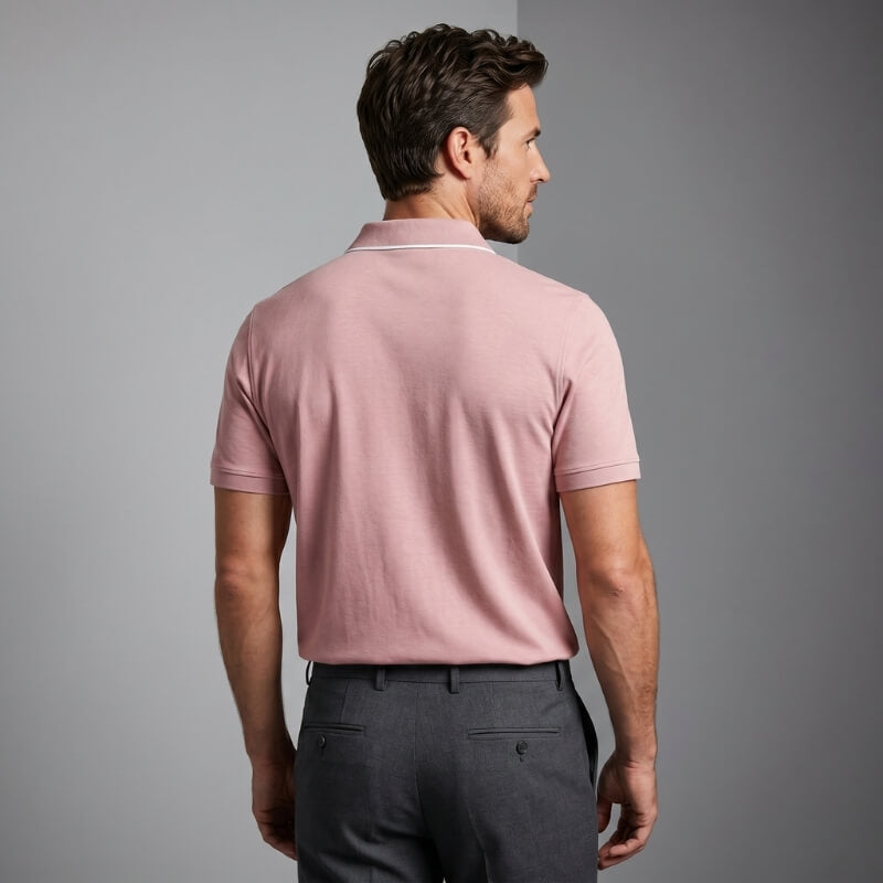 Marco Cotton Blend Golf Shirt – Stretch Performance Tailored Comfort Polo