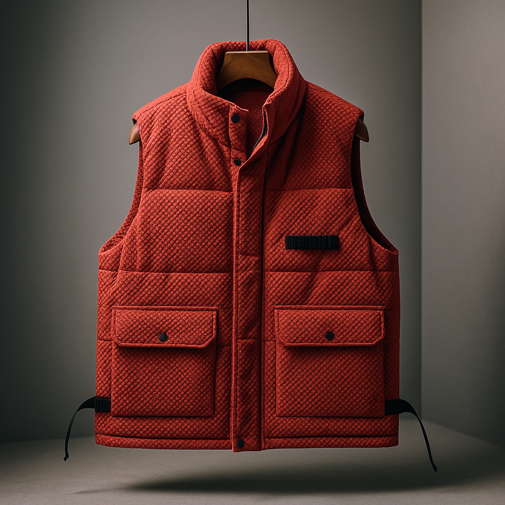 Balthazar Men's Terra Vest – Textured Water-Repellent Outerwear