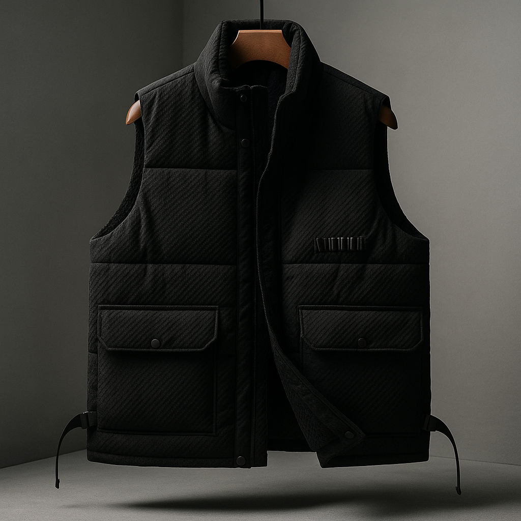 Balthazar Men's Terra Vest – Textured Water-Repellent Outerwear