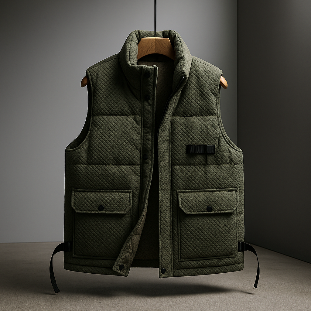 Balthazar Men's Terra Vest – Textured Water-Repellent Outerwear